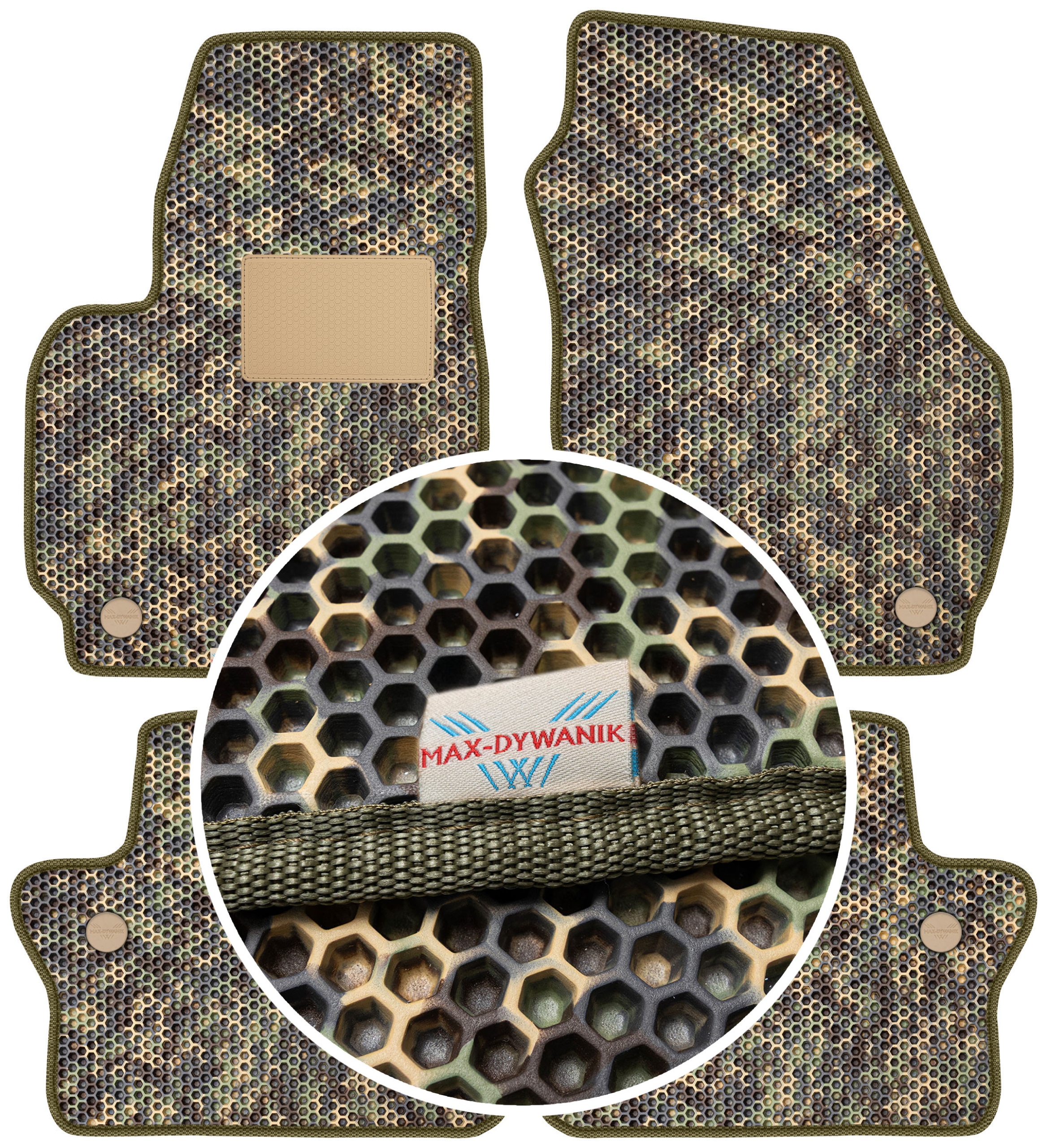 Volvo S80 II 2006-2016 Gumové rohože do auta Eva Moro