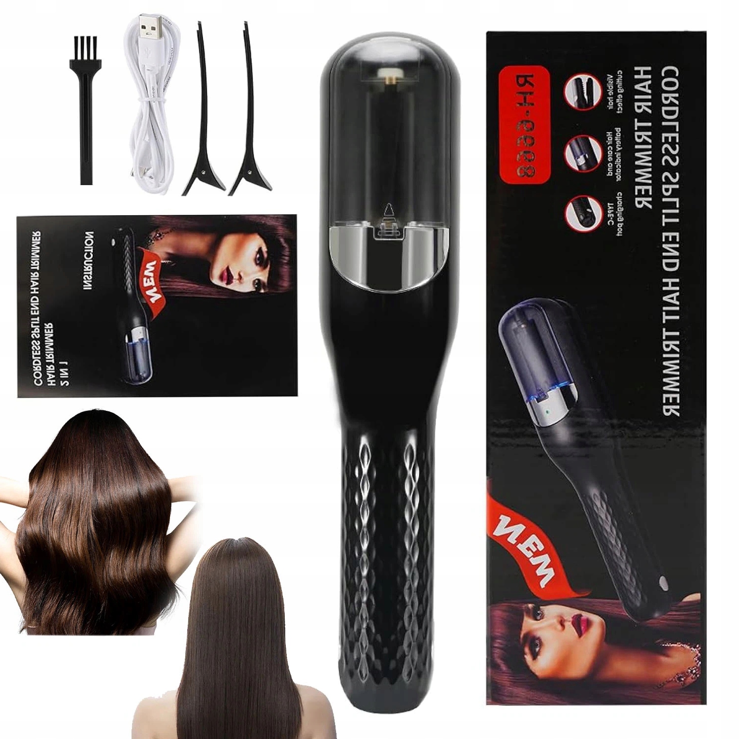 Trymer Szczotka Do Włosów Maszynka Do Obcinania Rozdwojonych Końcówek Włosy