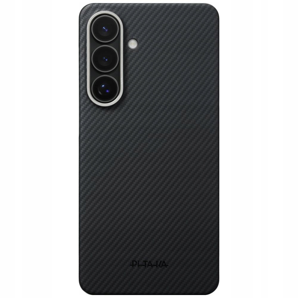 Puzdro Pitaka Edge Case MagSafe pre Samsung Galaxy S26+ čierno-sivé