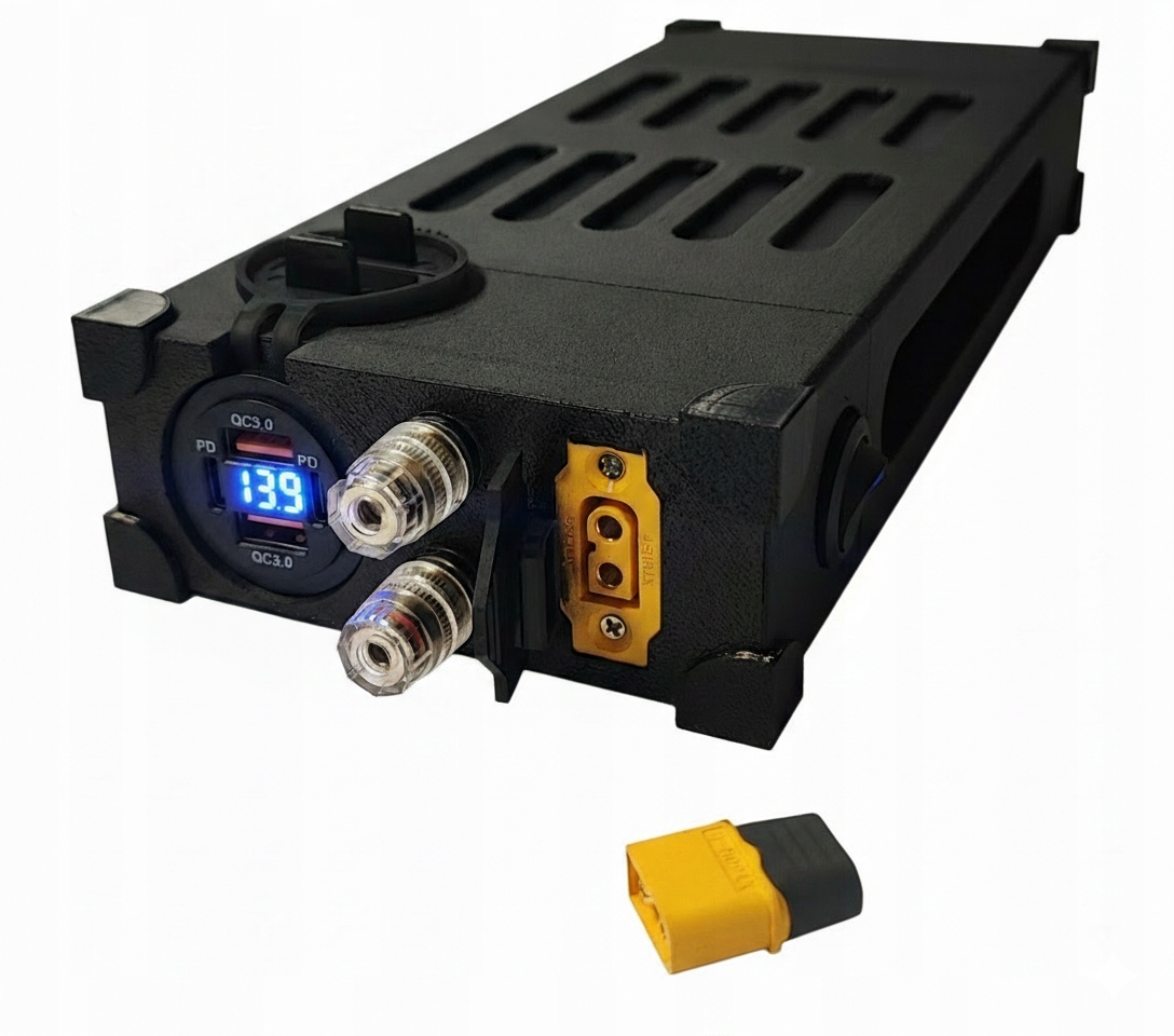 Zasilacz 13,8V DC 54A 750W, 220-240V, woltomierz/USB/LED/XT60 kabel