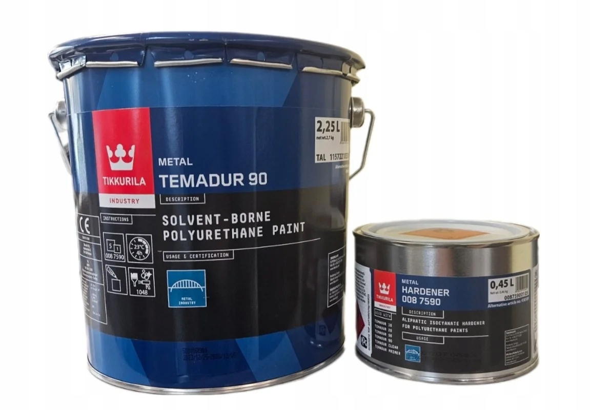 Temadur 90 Połysk poliuretanowa Tikkurila Zestaw T5 2,7L