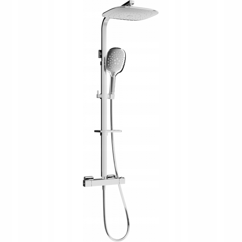 Mexen CQ22 odkrytý sprchový set, Chromovaná