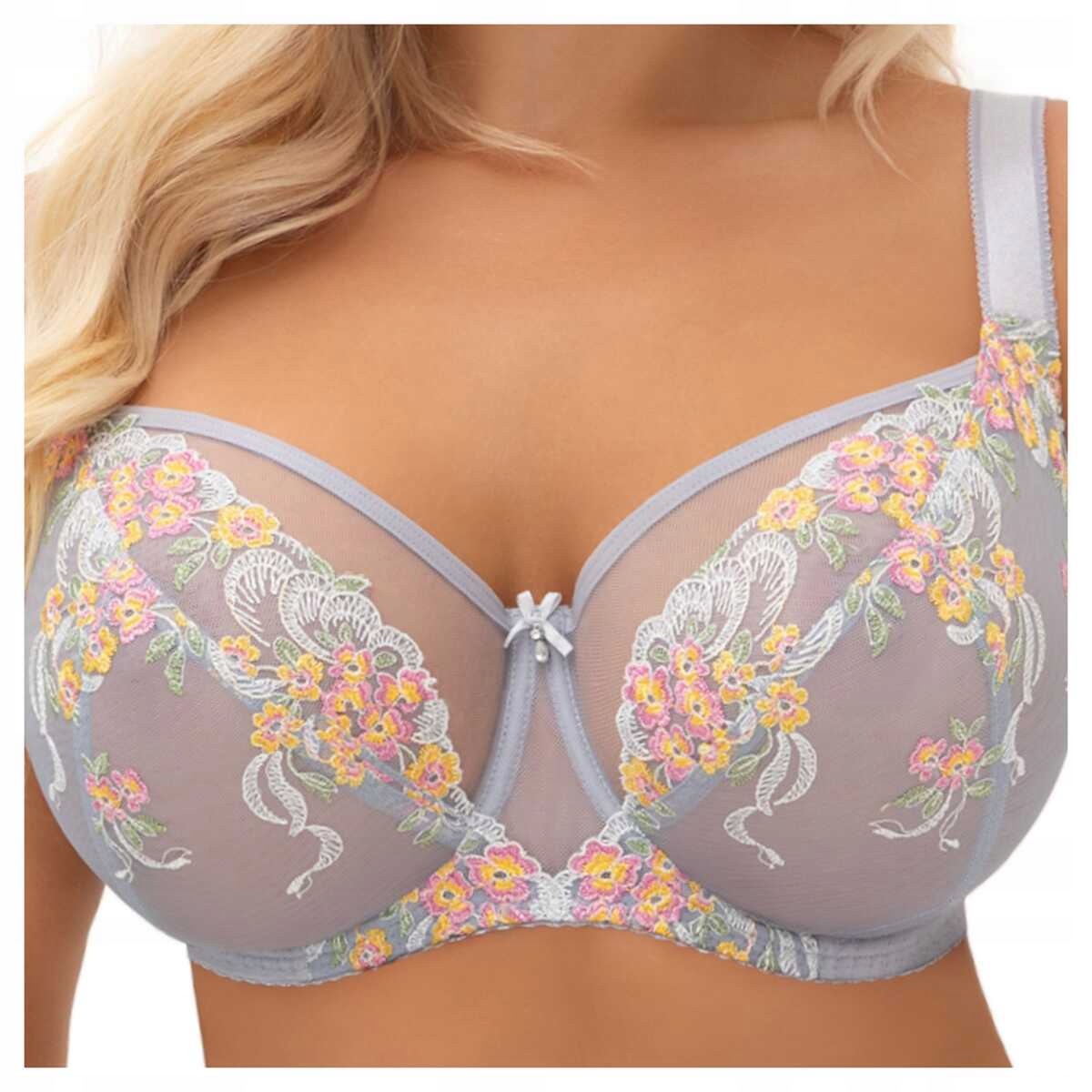Gorsenia Podprsenka měkká výšivka s květinami podprsenka soft Flora 015 90F