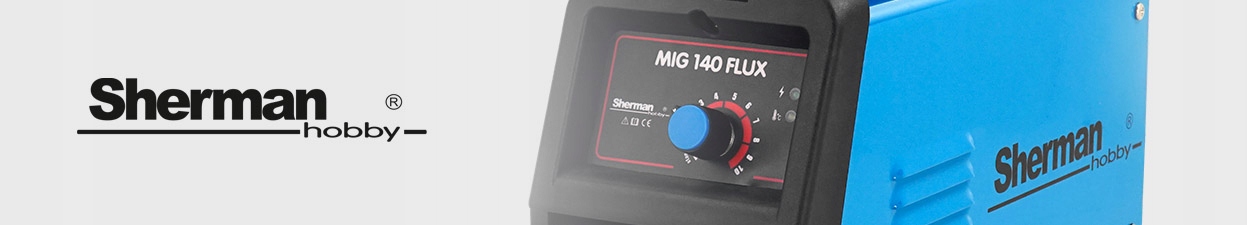 Spawarka MIGOMAT Sherman MIG 140 FLUX bez gazu Waga urządzenia 4.5 kg