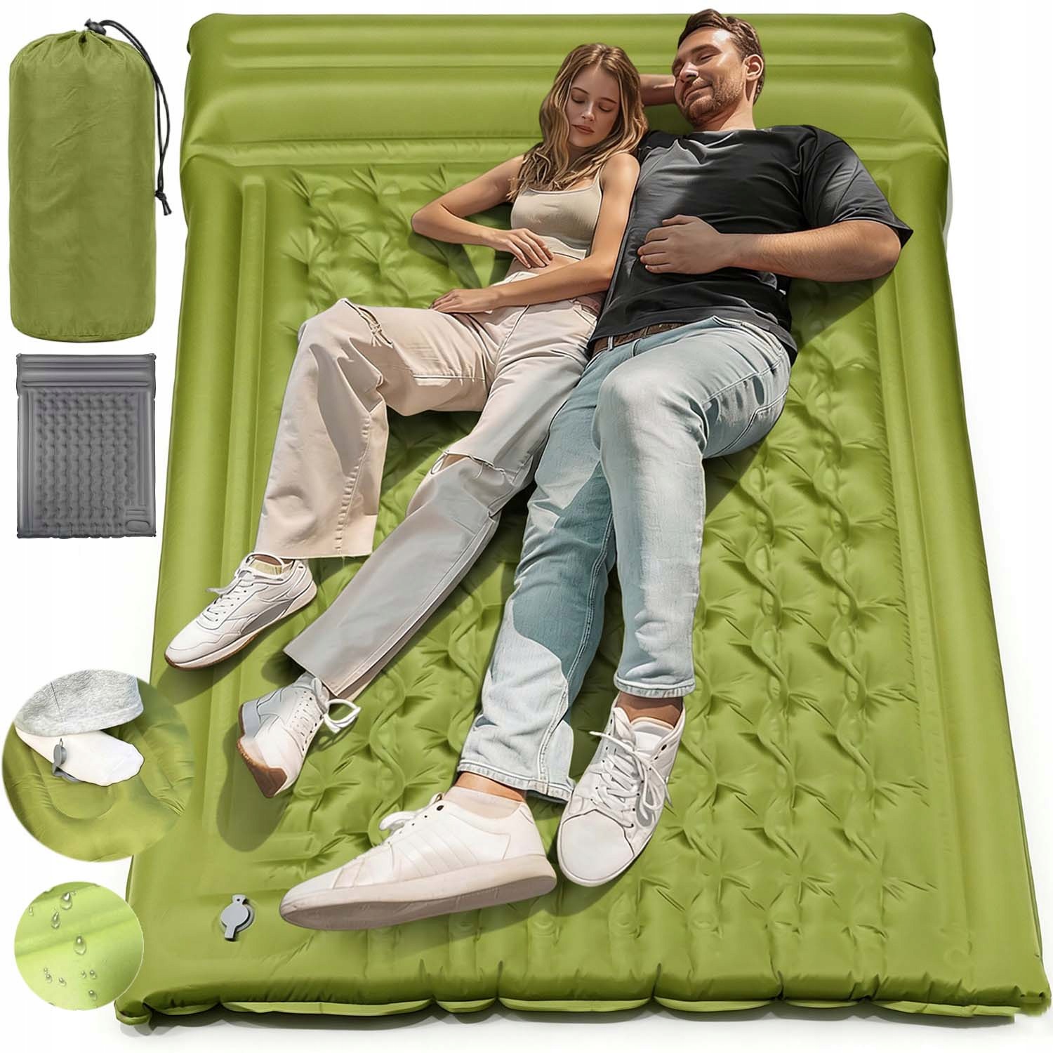 Turistická Samonafukovací Podložka Pod Stan 200 X 140 CM, Silná 13 CM Polštář