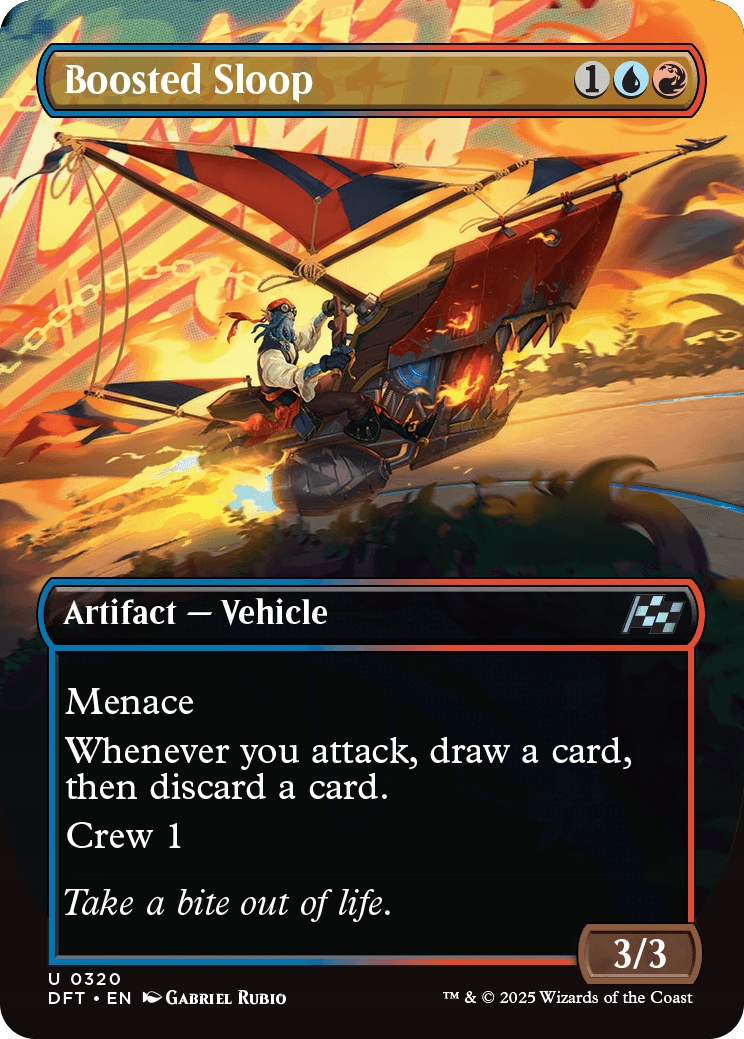 Mtg Boosted Sloop *Borderless* (u)