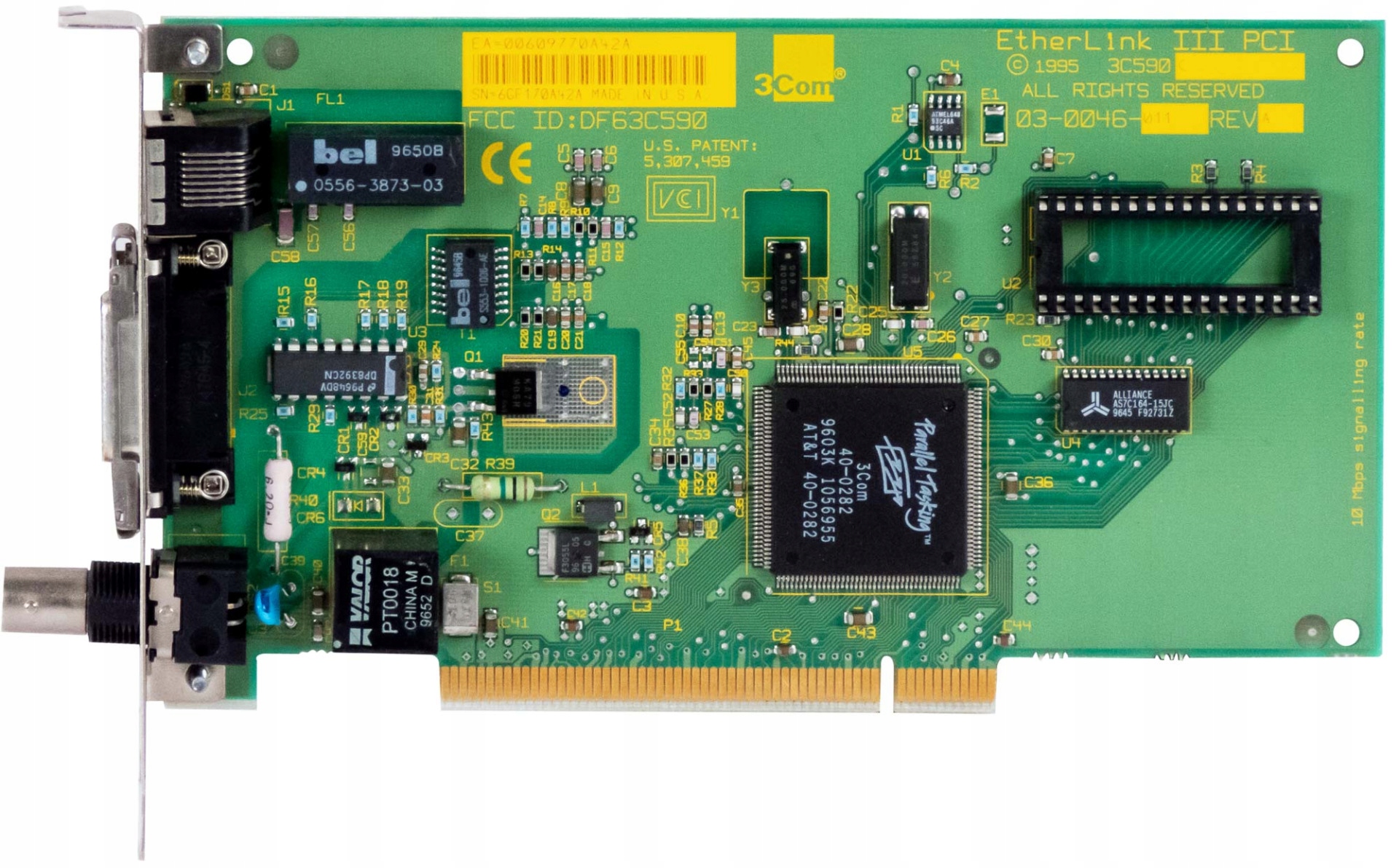 3COM Etherlink III DF63C590 Síťová Karta 03-0046-011 Pci