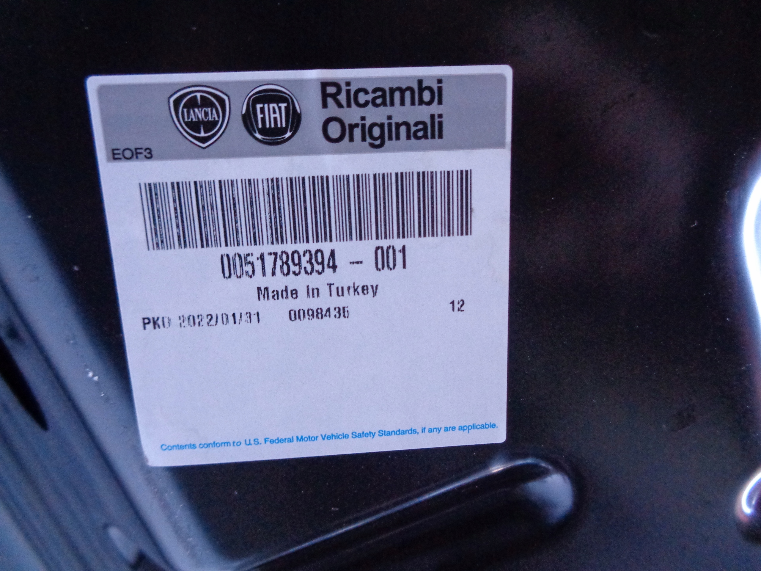 NO-WA-- Capot FIAT QUBO NR 50955