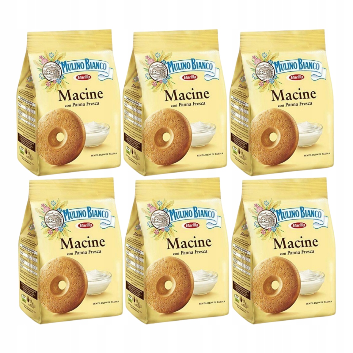 Mulino Bianco Macine con Panna Fresca 800 g – křehké se smetanou