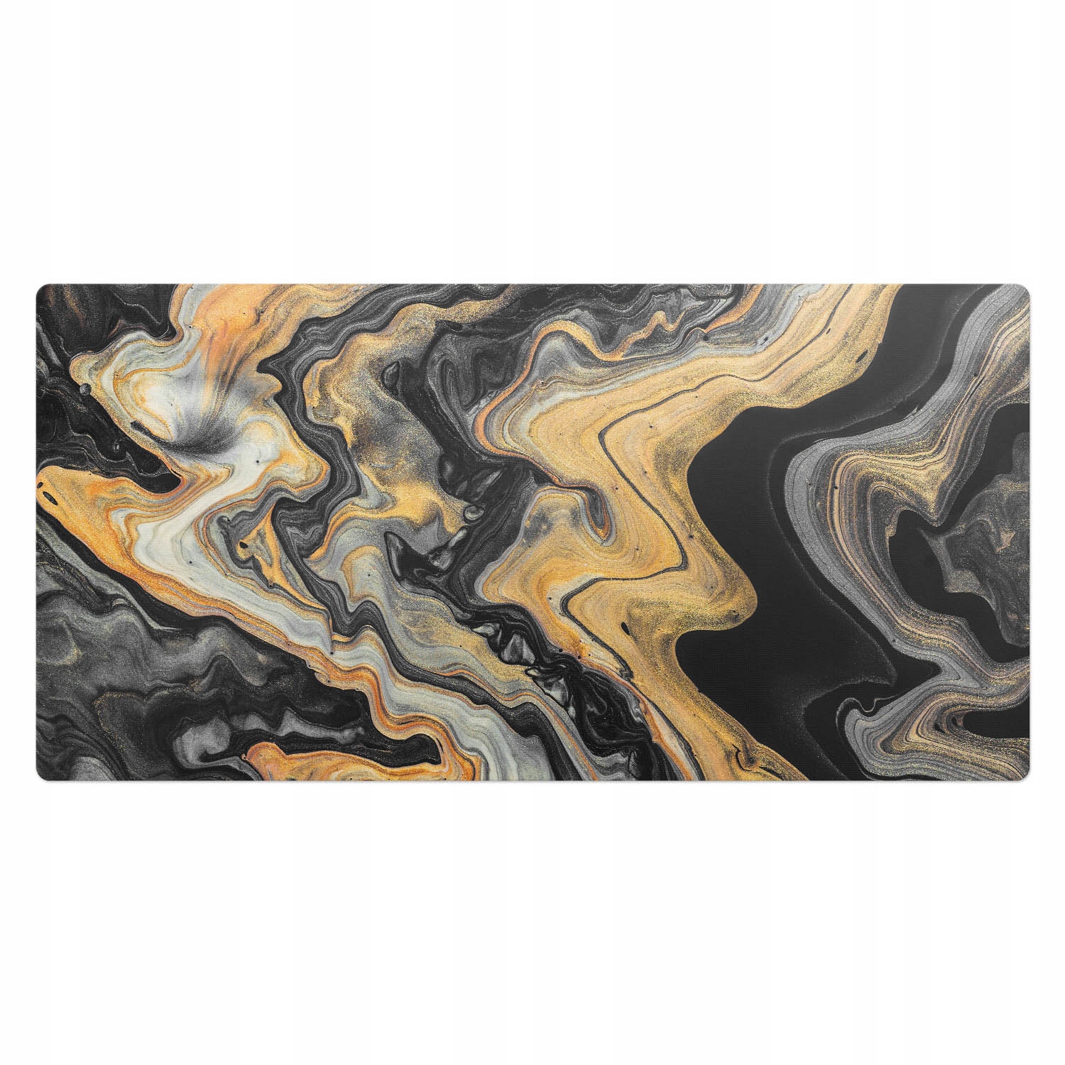 Odolná prostiskluzová podložka na desku stolu Mramorové spirály 100 x 50 cm