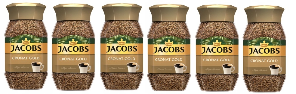 6x 200g Jacobs Cronat Gold Kawa rozpuszczal Karton