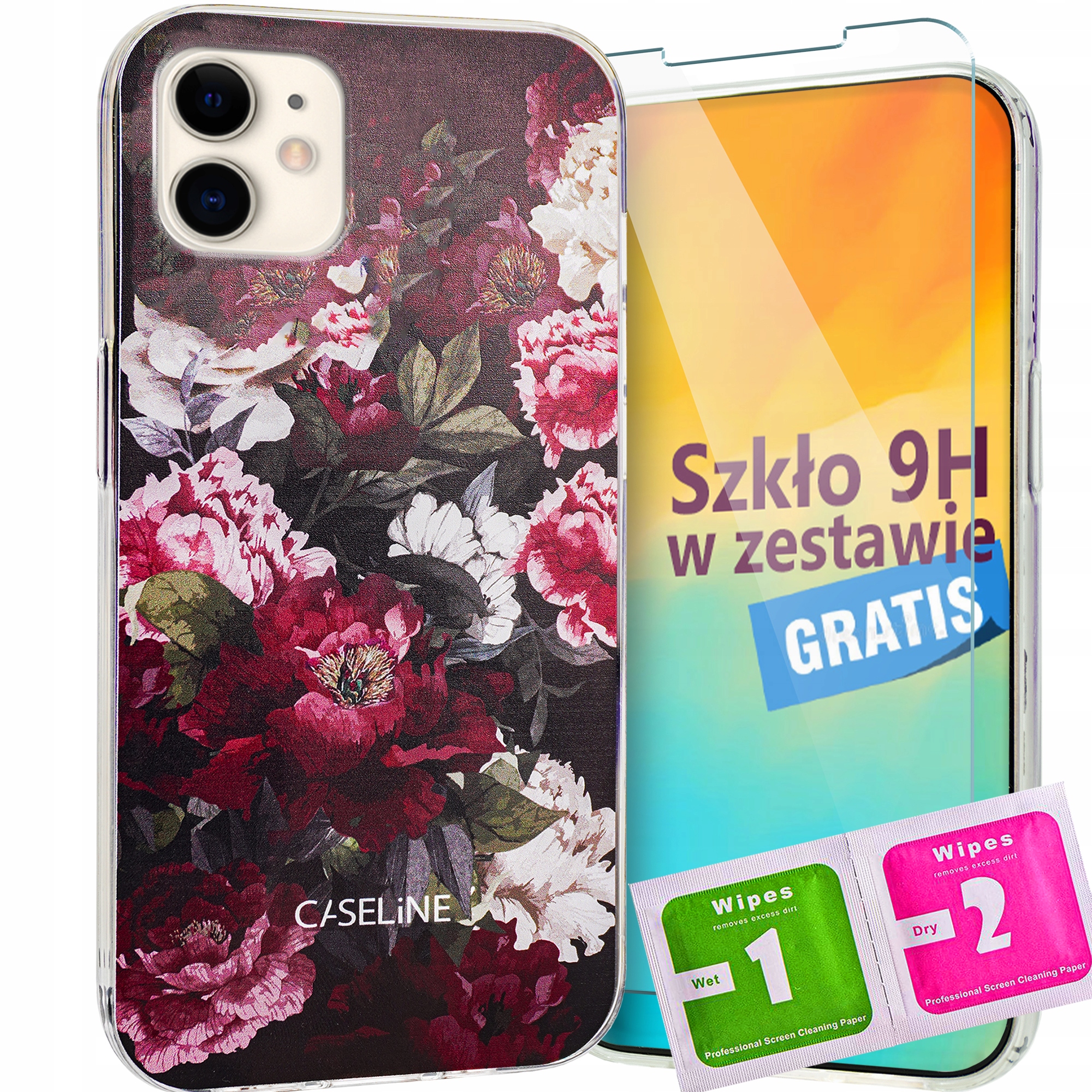 

Etui do iPhone 11 case guma silikon Szkło