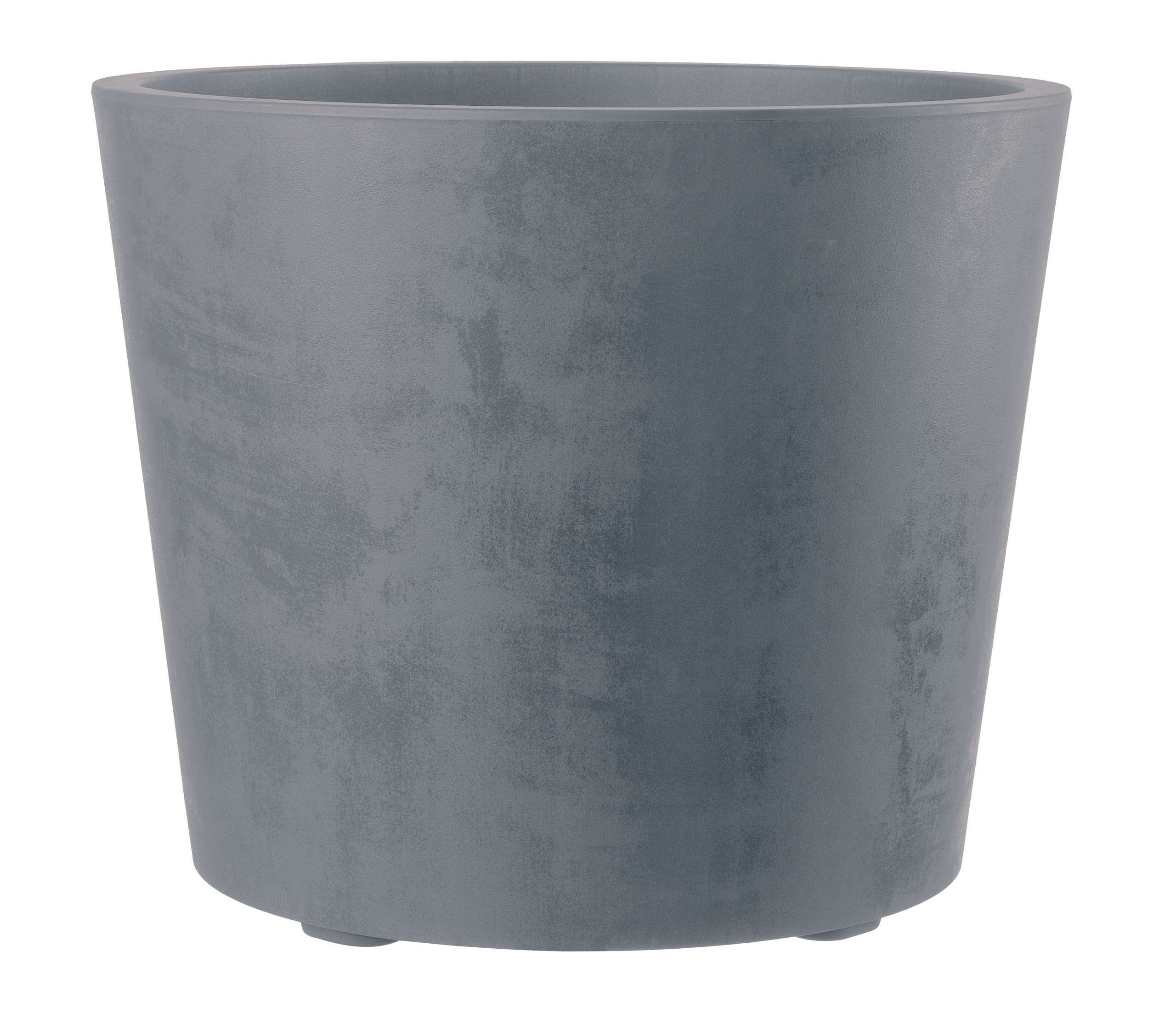 Donica duża Doniczka okrągła śr. 59cm Deroma Millennium Szara na kółkach