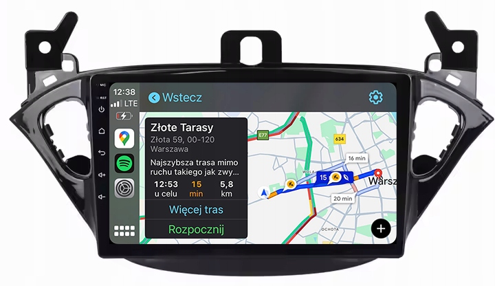 Opel Corsa E Adam Android Carplay Navigace Rádio 8GB/128GB Dsp