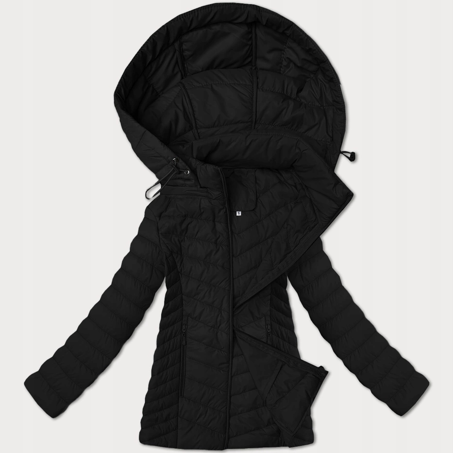 Pikovaná Bunda Kapuce 16M9230 Černá L (40)