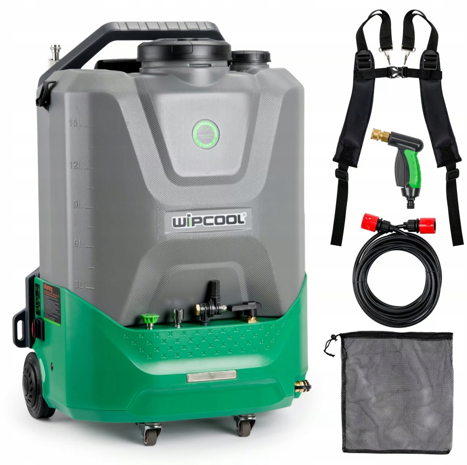 Akumulátorový batohový vysokotlakový čistič 18L Wipcool C10BW