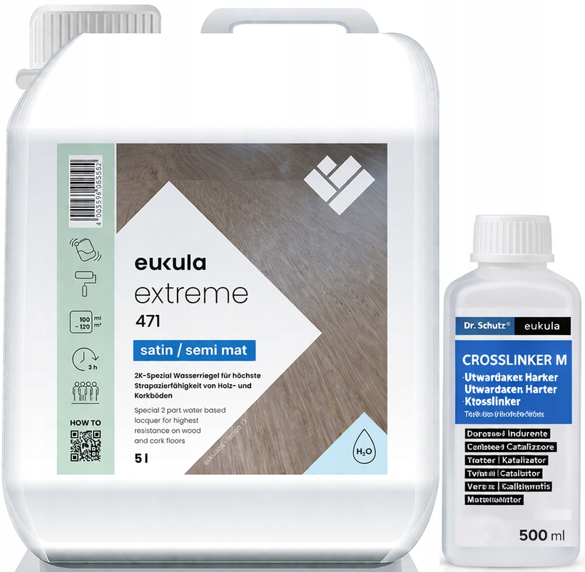 Eukula Extreme 471 Satin 5,5L lak 2K polomatný na dřevo