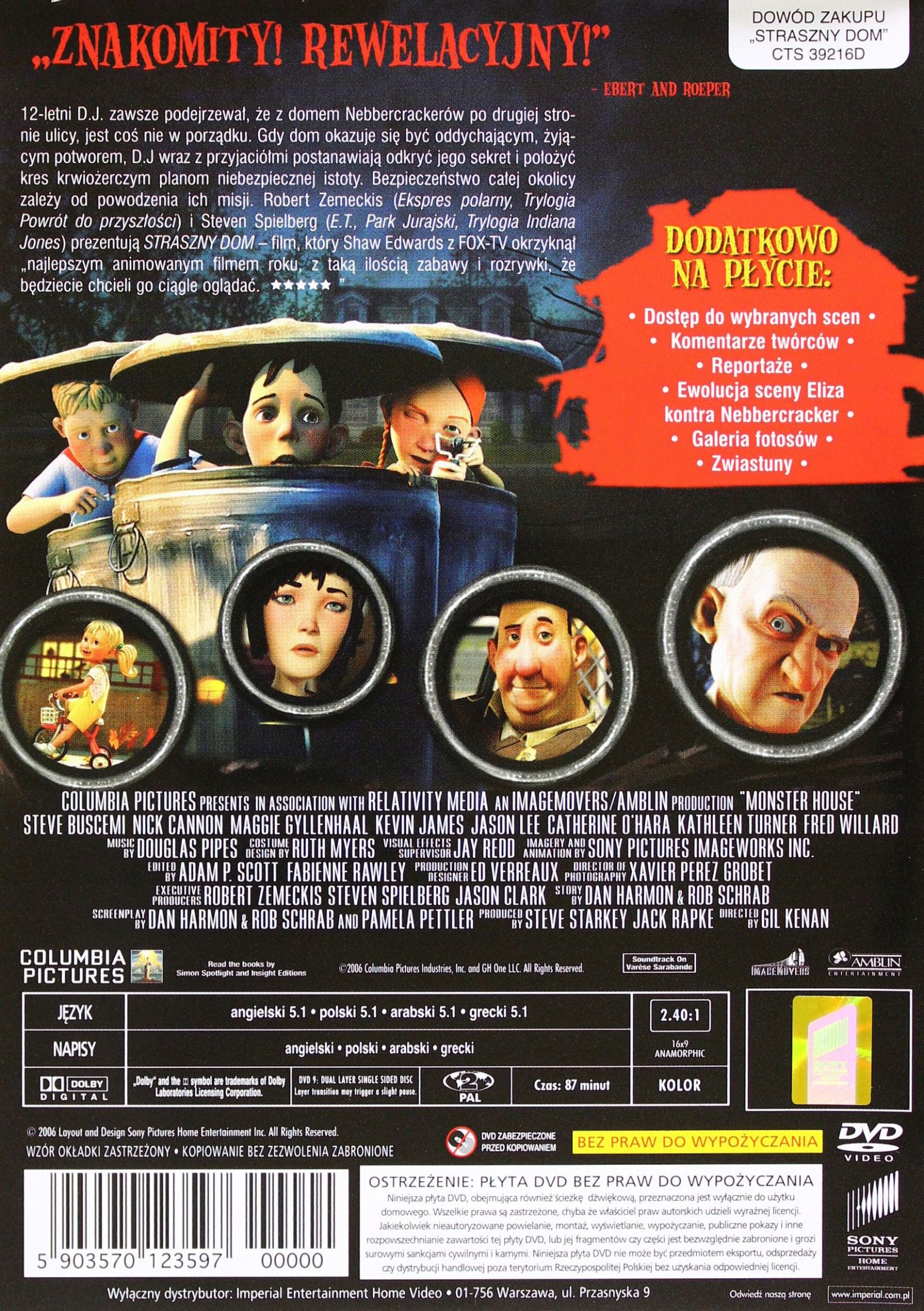 STRASZNY DOM (DVD) Stan opakowania oryginalne
