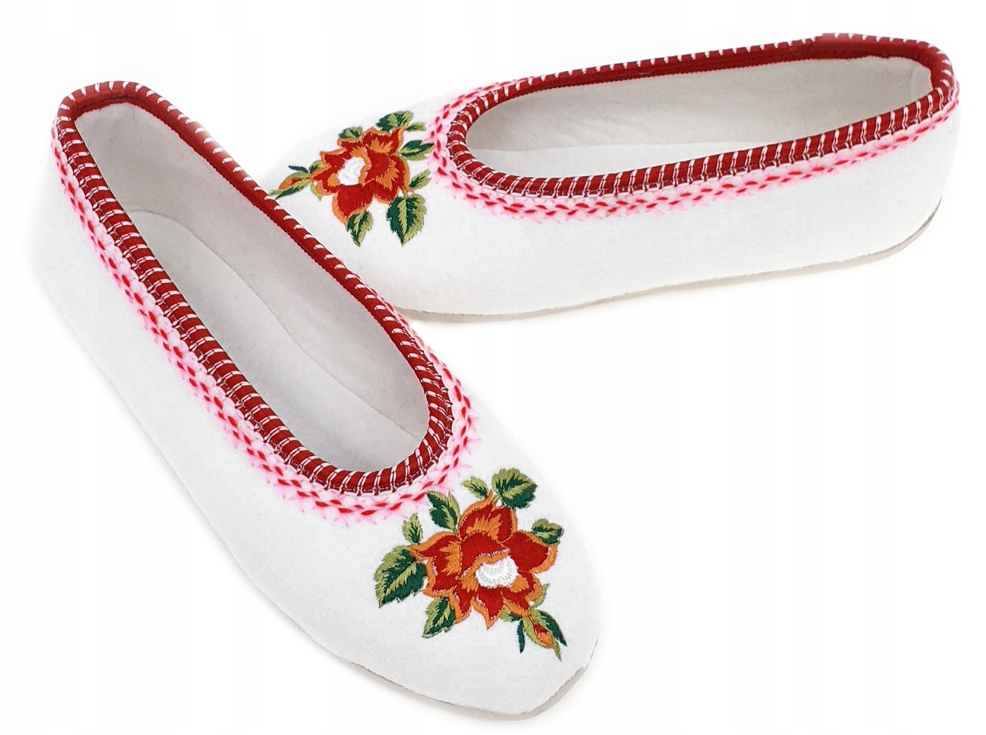 Podhalańskie Pantofle Bambosze Filcowe Kapcie *37 Rozmiar 37