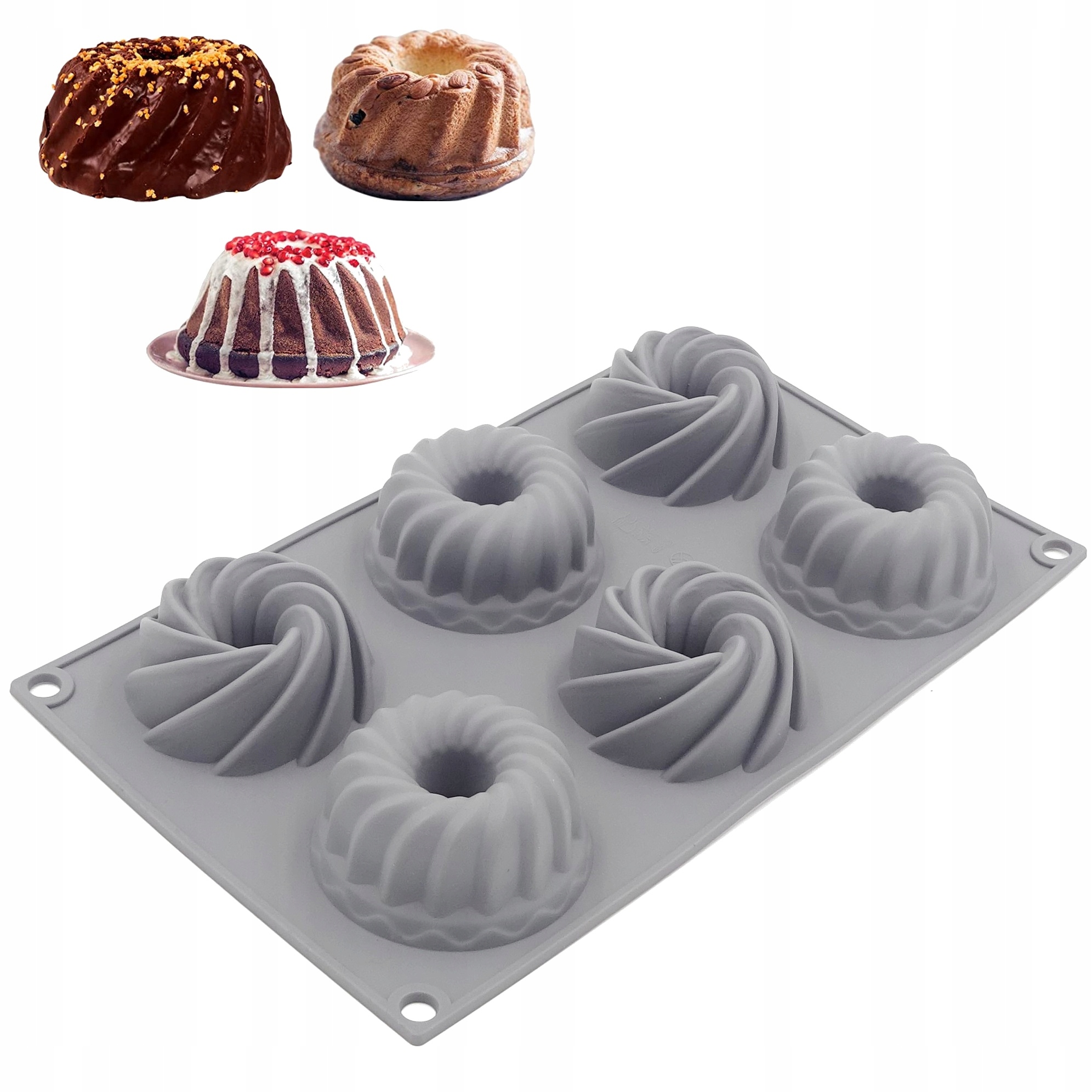 

Forma Silikonowa Do Pieczenia Babeczek Muffinek 6