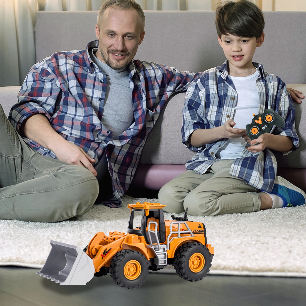 NAKLADAČ DIAĽKOVO OVLÁDANÝ RC VOZIDIEL BULDOZER STAVEBNÝ STROJ Typ pojazd.
