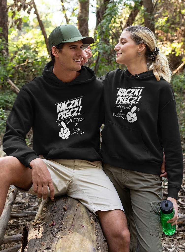 BLUZA DAMSKA PREZENT RĄCZKI PRECZ JESTEM Z NIM Marka inna