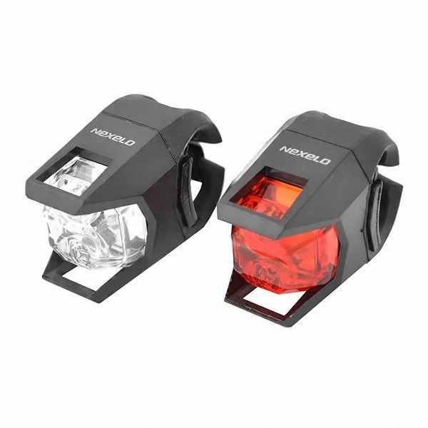 

lampy rowerowe Nexello Na Baterie silikon kostka