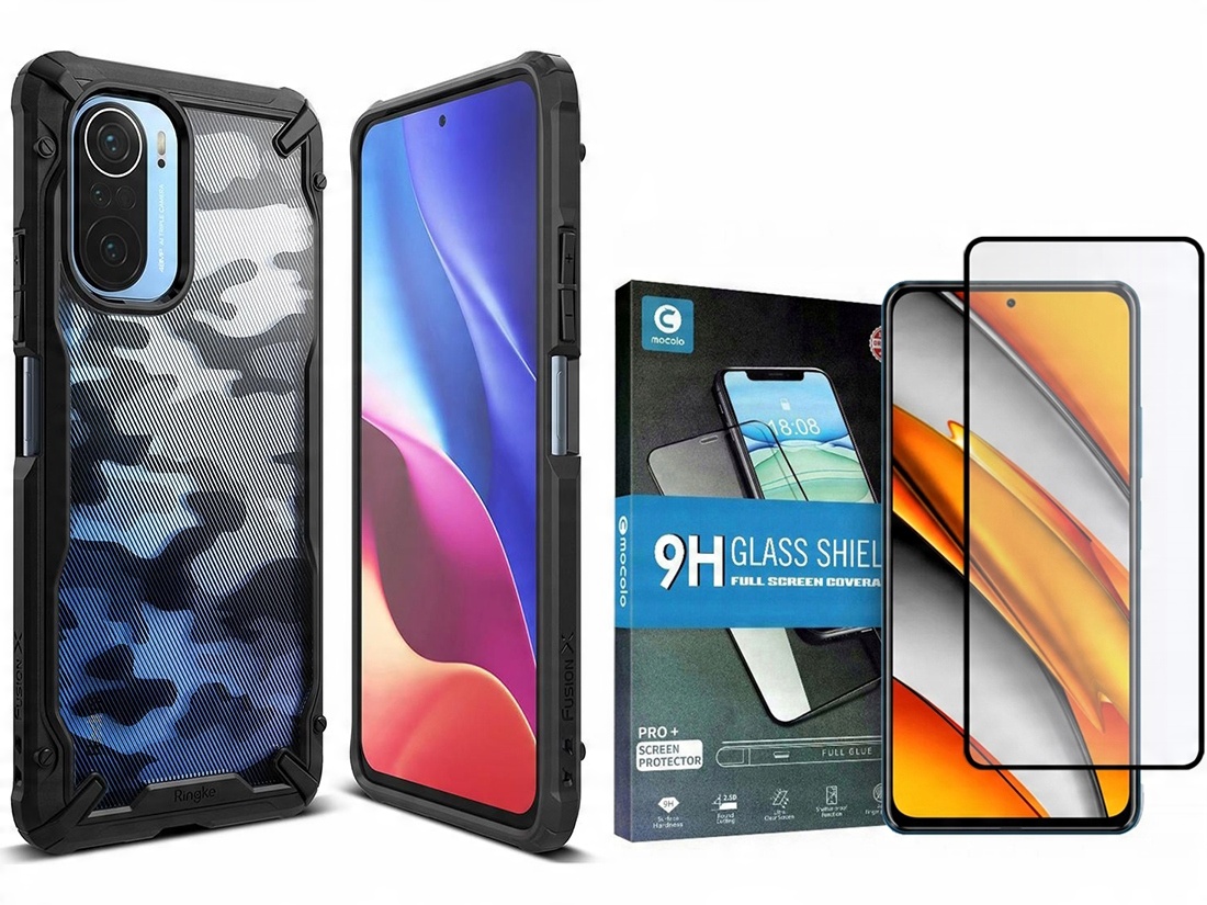 

Ringke - Etui Case Do Poco F3 +szkło Na Cały Ekran