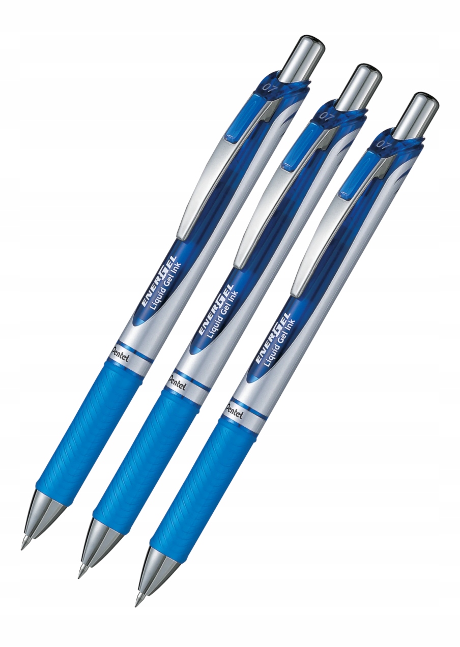 Pióro kulkowe BL77 PENTEL ENERGEL niebieske 3szt
