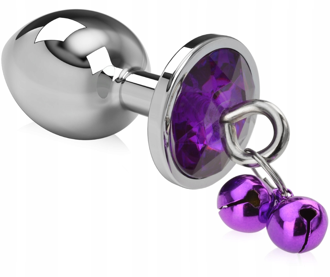 

Stalowy Korek Analny Z Kryształem I Dzwoneczkami