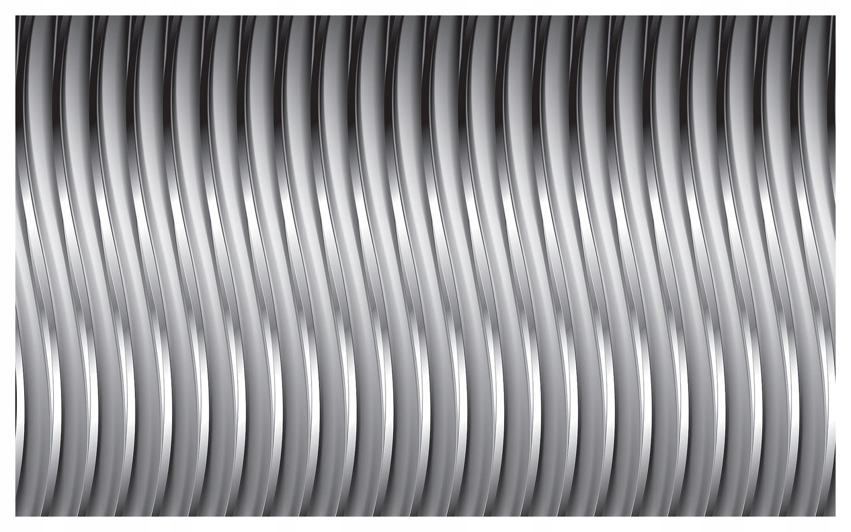 Fototapeta Stříbrné vlny Šedé útesy Kovový déšť 368x254 lepidlo