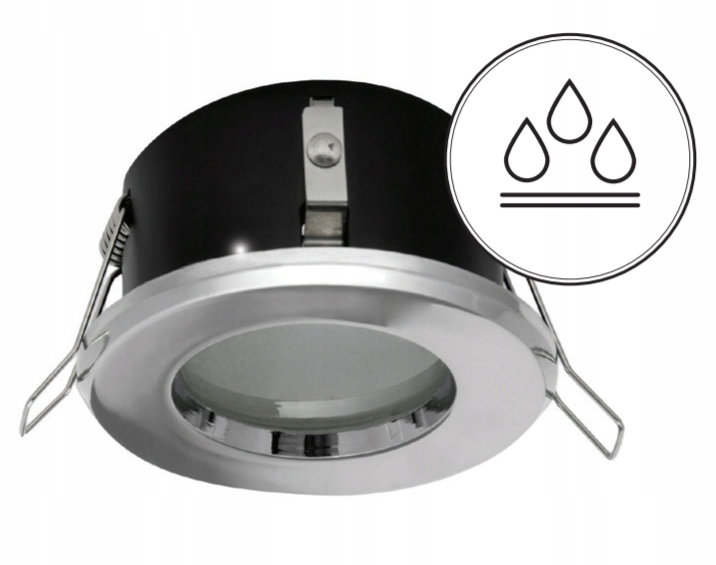 6x Oprawa hermetyczna IP44 + LED GU10 5W podbitka Marka SuperLED