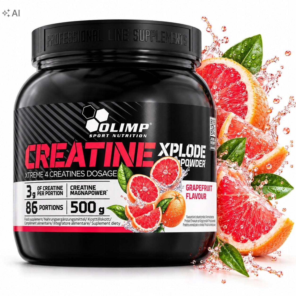 Olimp Creatine Xplode 500g Kreatinová Směs Kreatinový Stack Grepový