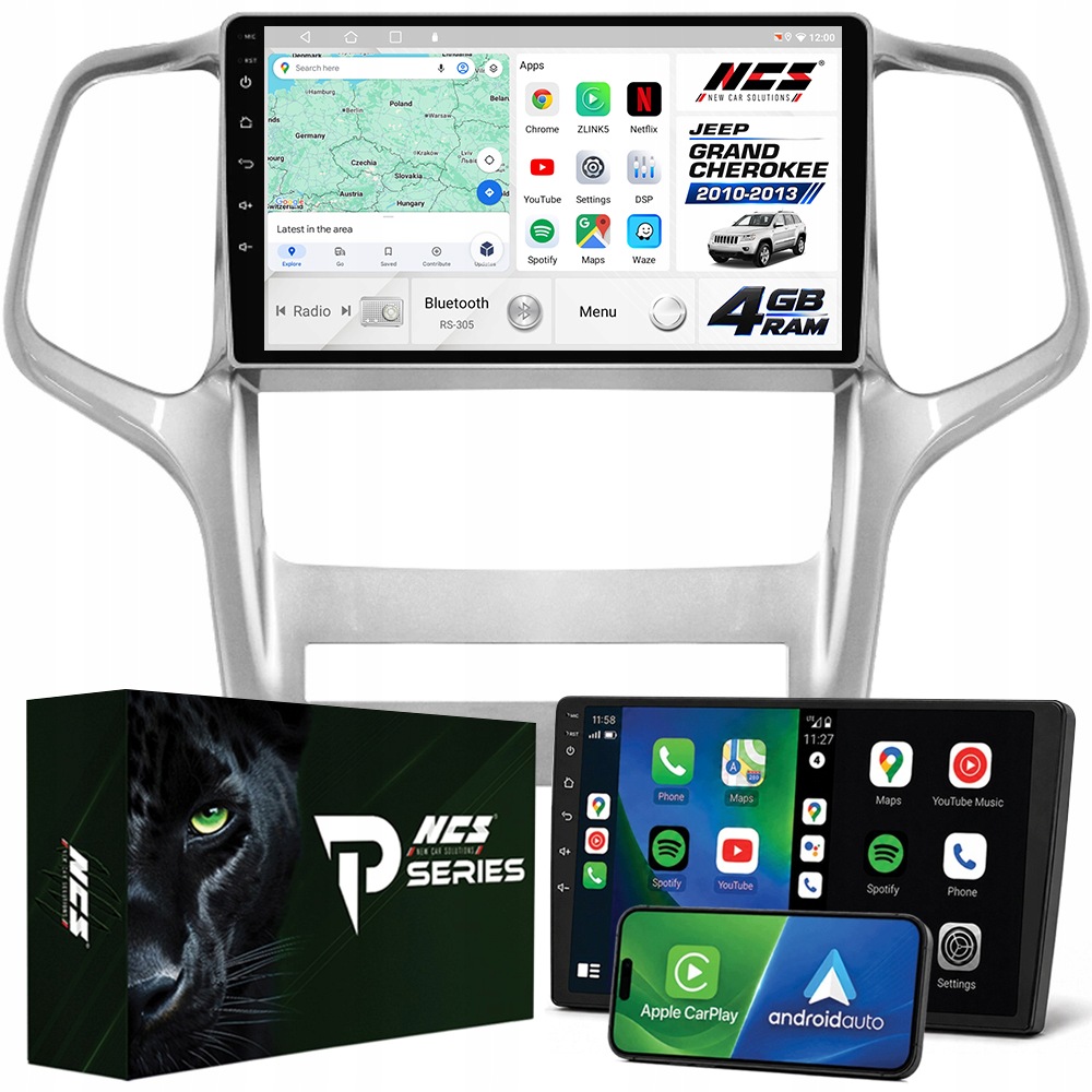 Autorádio 2DIN Ncs RS-305 Jeep Grand Cherokee 2010-2013 Android