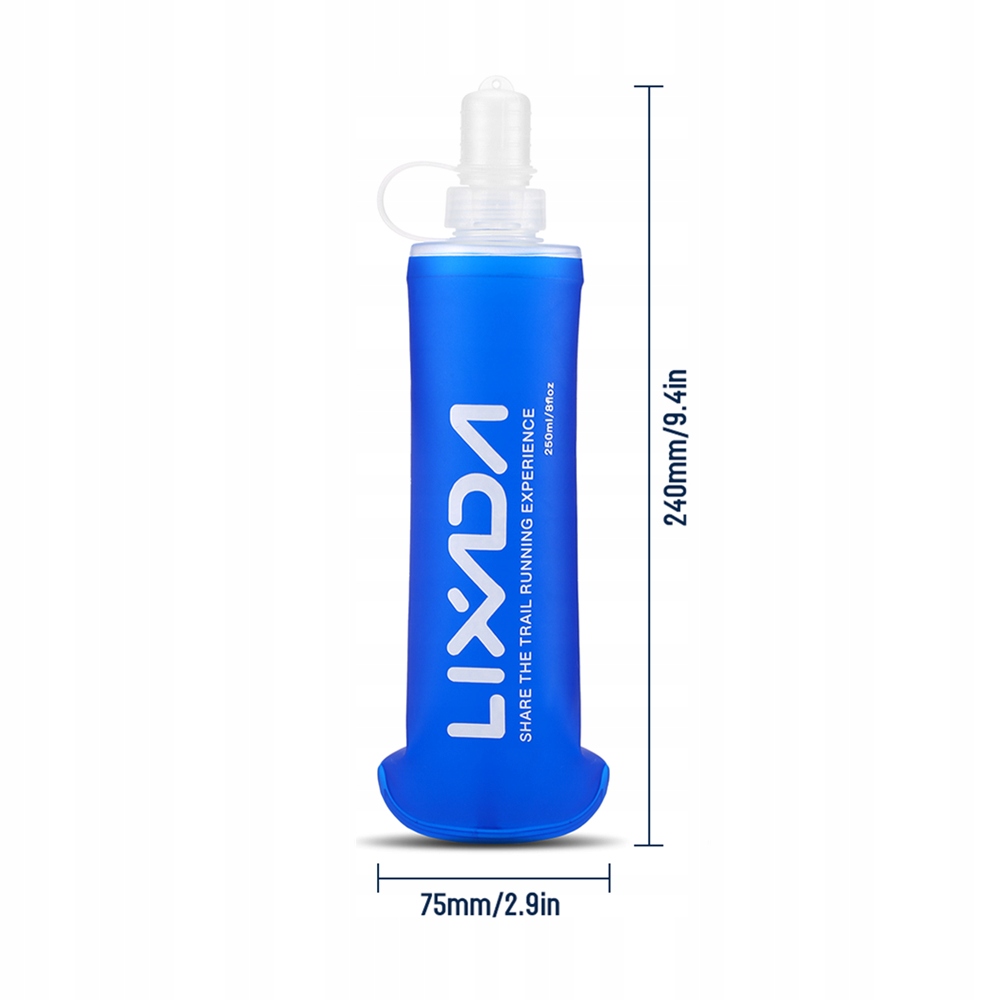 MIĘKKA BUTELKA SKŁADANY SOFT WATER BOTTLE 250ML Rodzaj miękki bidon (softflask)