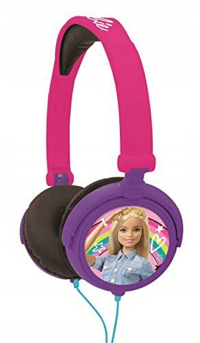 Lexibook Barbie, Stereo Headphone, Kids Safe, Foldable And Adjustable, Pink