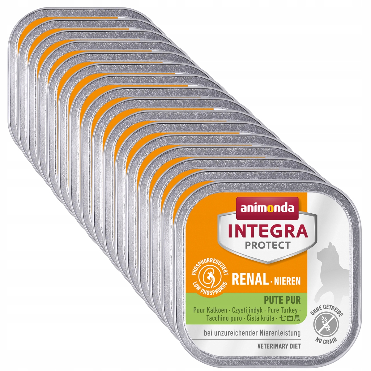 Animonda Kočka Integra Protect Nieren – tácek s krůtím masem Set 16 x 100 g