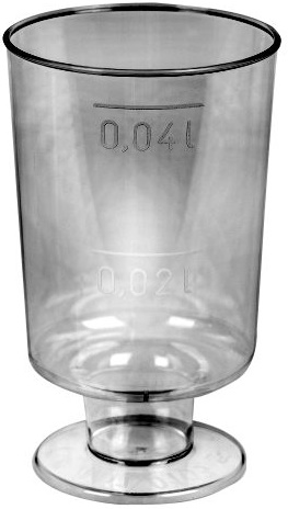 

Kieliszki na Stopce do Wódki Plastikowe 50ml 20szt