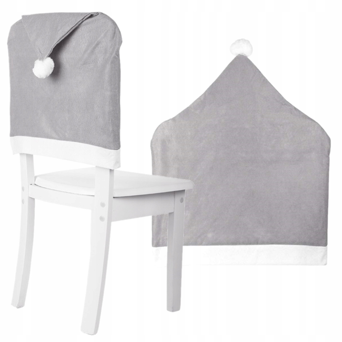 POKROWIEC NA KRZESŁO CZAPKA MIKOŁAJA ŚWIĄTECZNY