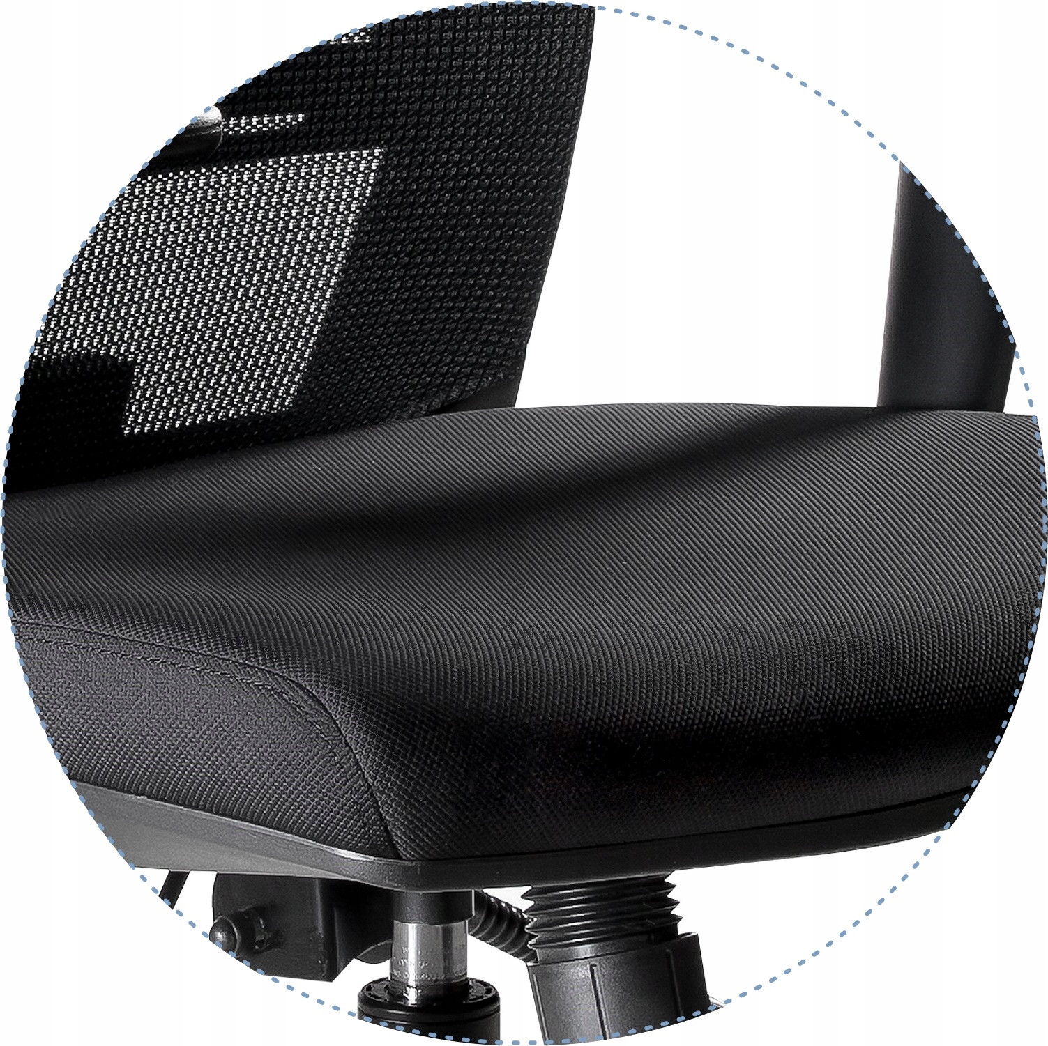 Fotel Ergonomiczny ERGONIC Czarny Biurowy Krzesło Szerokość mebla 58 cm