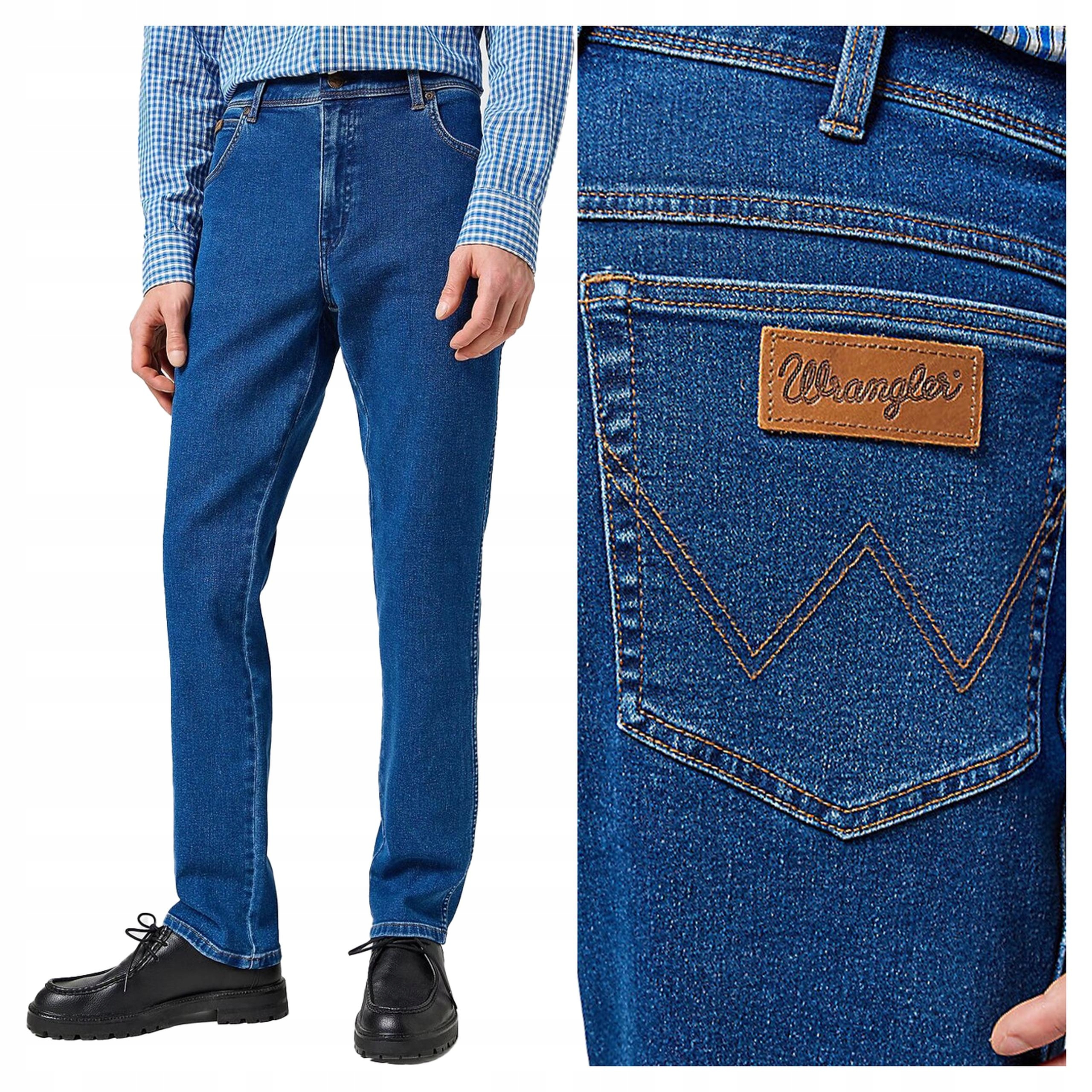 Pánské přiléhavé džínové kalhoty Wrangler Texas Slim 32/34