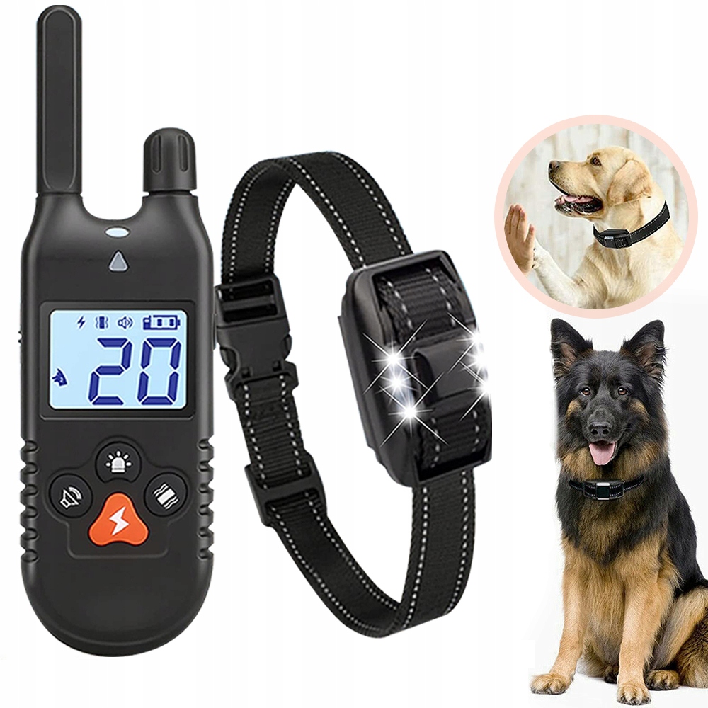 Levně Elektrický Výcvikový Obojek Pro Psa, Voděodolný, Vibrační Zvukový Režim
