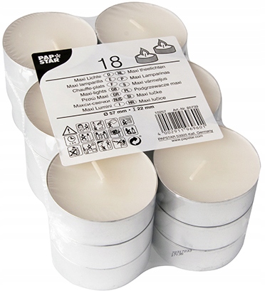

Świeca podgrzewacz bezzapachowy Tealights 18 sztuk
