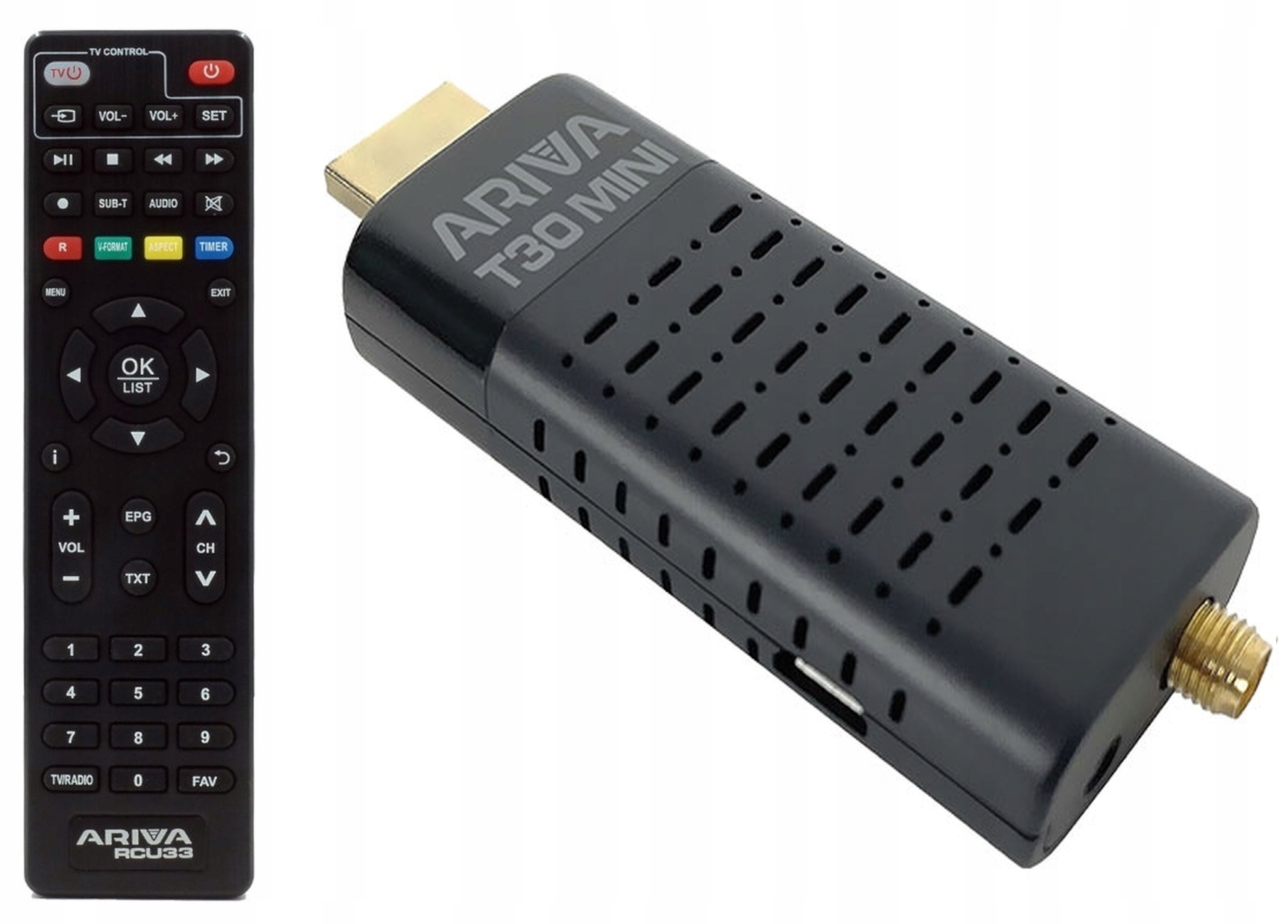 Tuner DVB-T2 H.265 HEVC Dekoder Telewizji Naziemnej Ferguson Ariva T30 mini