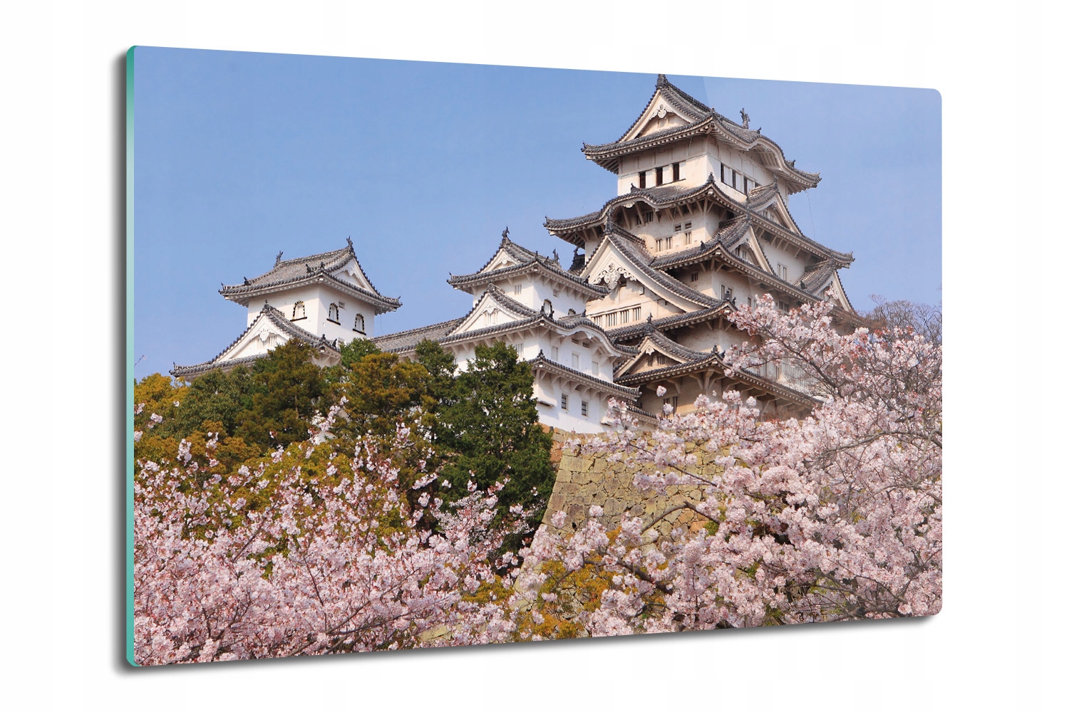 

szklana deska na prezent Zamek Japnia wiśnia 80x52