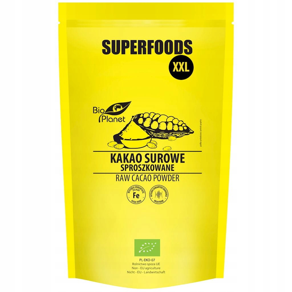 Surové Práškové Kakao Bio 400 g Bio Planet Superpotraviny