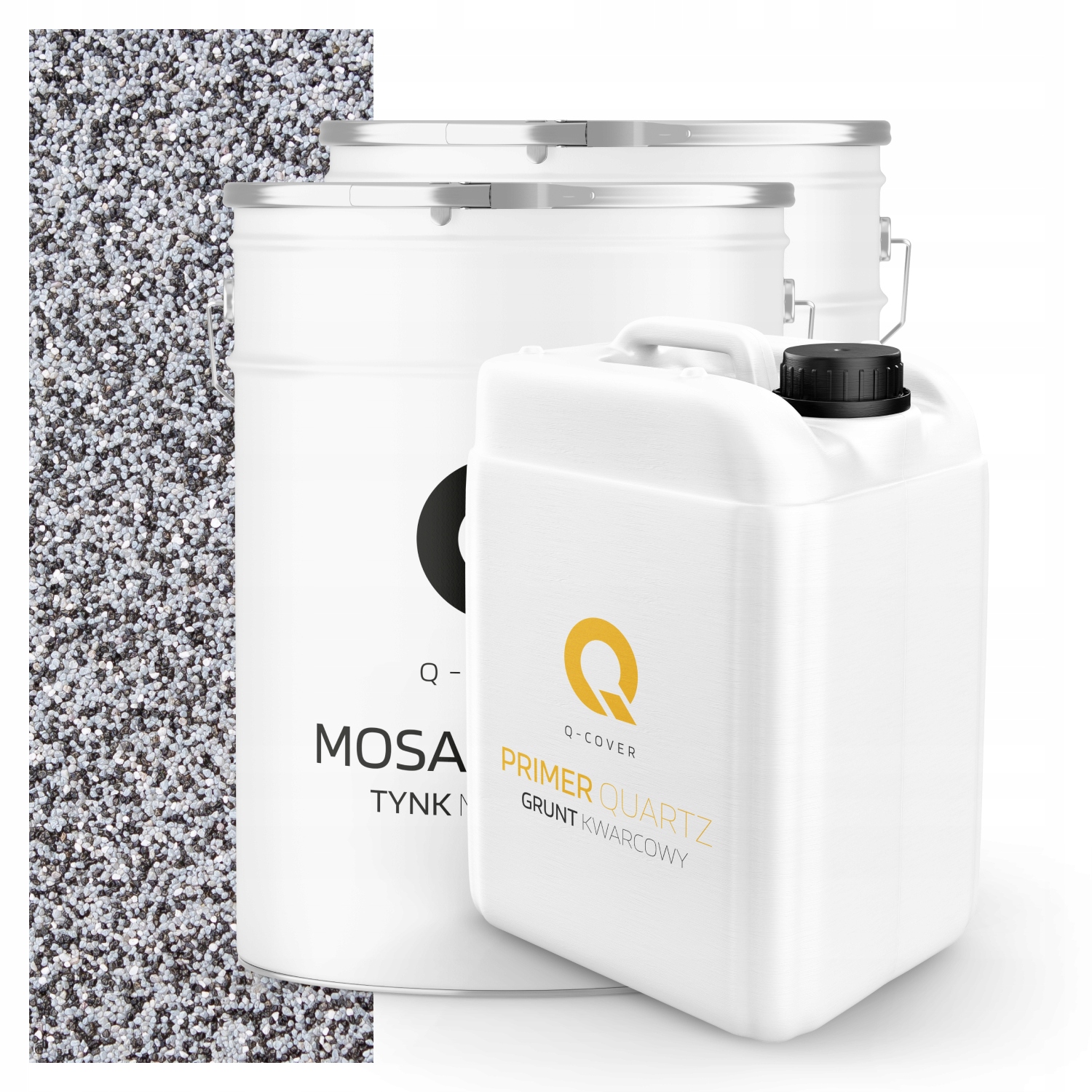 Mozaiková Omítka Šedá M33 Pryskyřičná Ozdobná Vnější 2x 25KG Půda 13m2