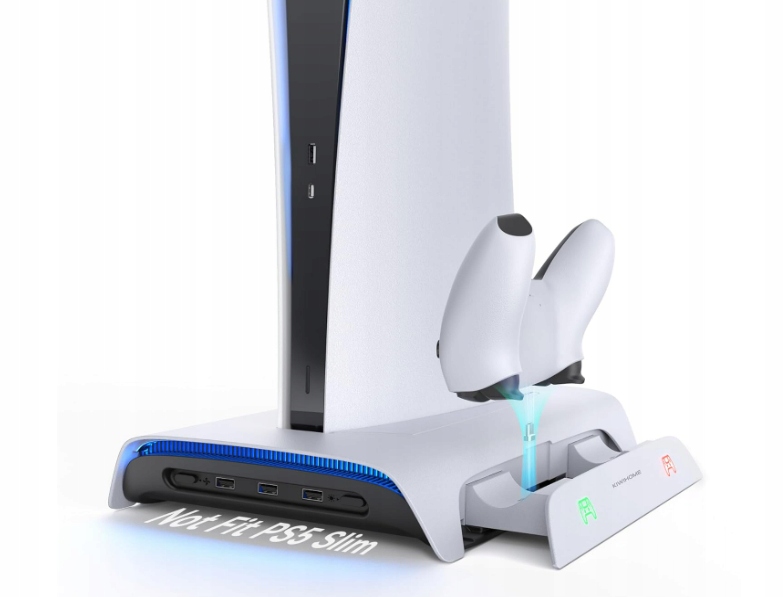 STACJA CHŁODZĄCA DO PS5 KIWIHOME PB01 PODŚWIETLENIE RGB COOLING STATION