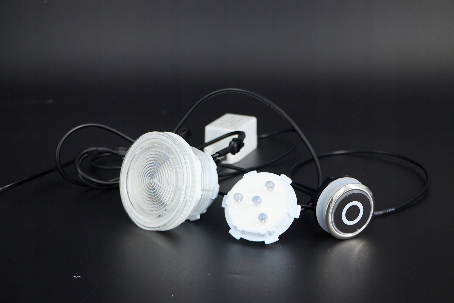 Kompletná sada Led osvetlenia, Cyan, 2x1,5 W s dotykovým tlačidlom