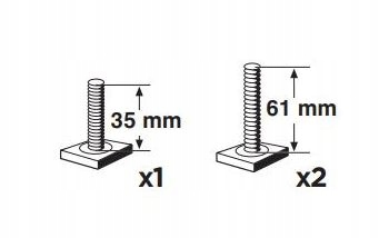 

Thule T-track kompletny adapter wsuwki do 591 598